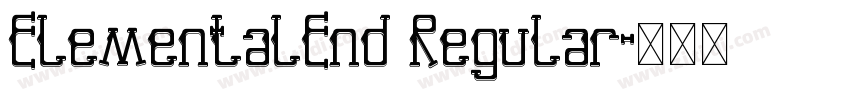 ElementalEnd Regular字体转换